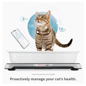 Petivity Smart Litter Box Monitor System for cats new in box
